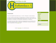 Tablet Screenshot of kraftomnibus-ev.de